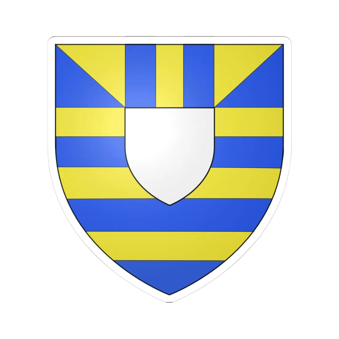 Mortimer (Wales) (Coat of Arms) STICKER Vinyl Kiss-Cut Decal 3 Inch White - The Sticker Space