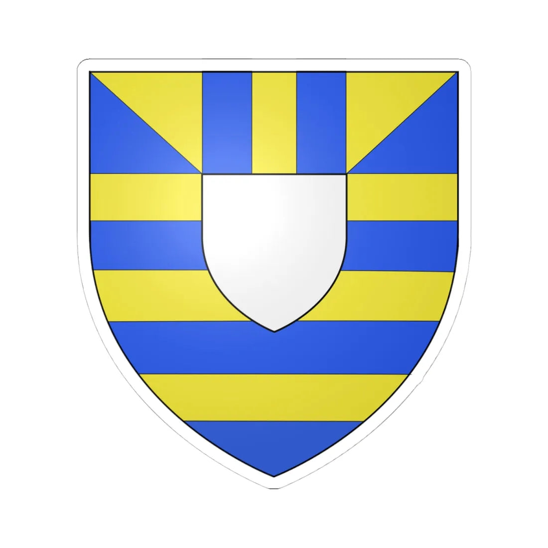 Mortimer (Wales) (Coat of Arms) STICKER Vinyl Kiss-Cut Decal 4 Inch White - The Sticker Space