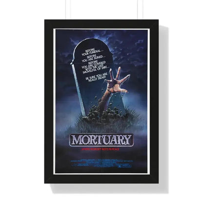 MORTUARY 1982 - Framed Movie Poster 16″ x 24″ Black - The Sticker Space