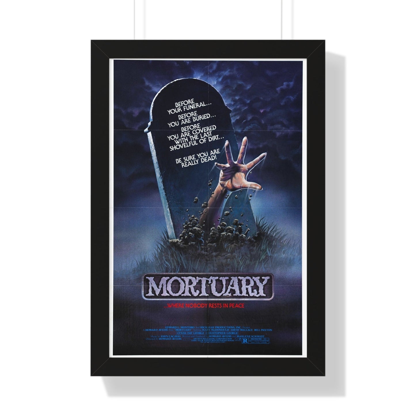 MORTUARY 1982 - Framed Movie Poster-16″ x 24″-The Sticker Space