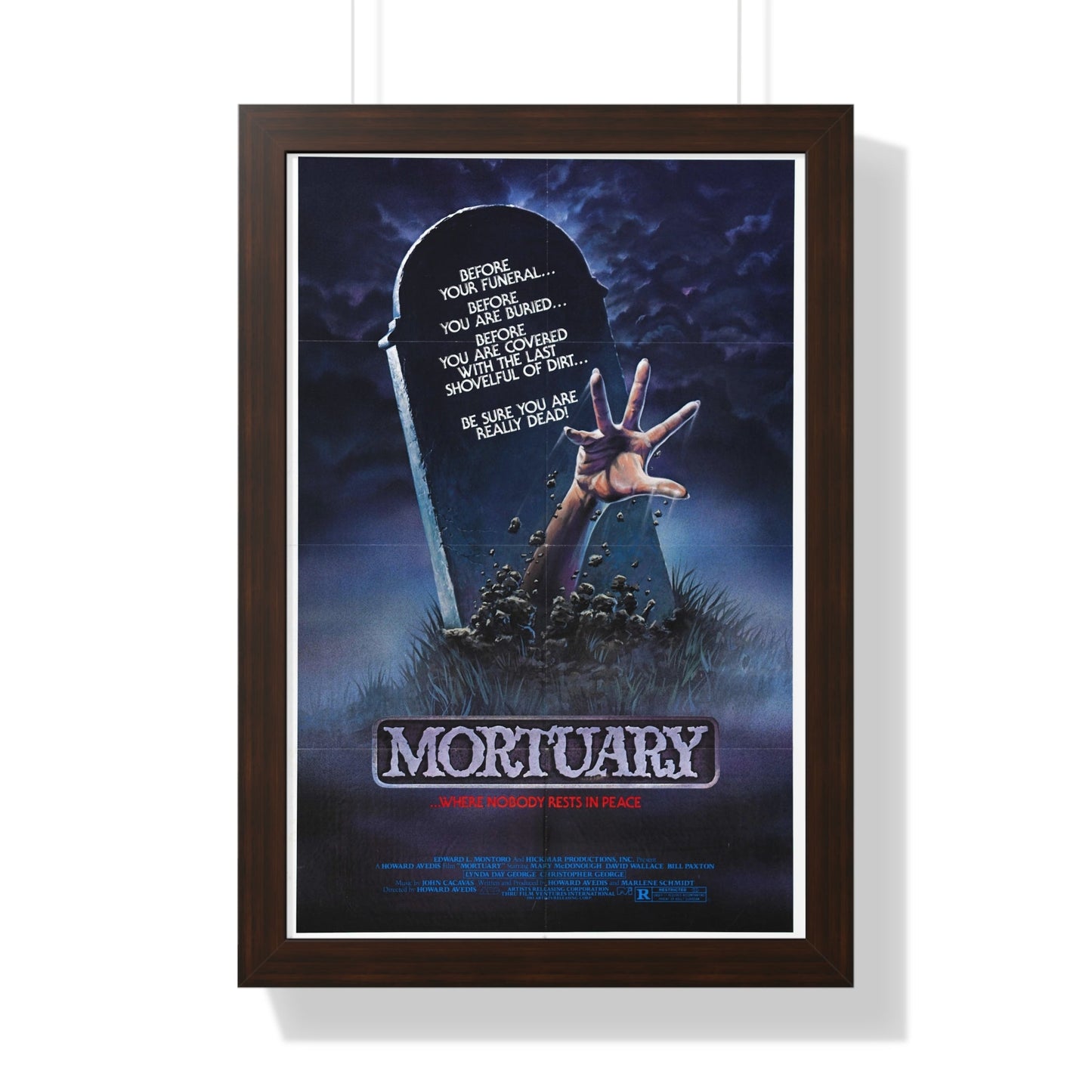 MORTUARY 1982 - Framed Movie Poster-16″ x 24″-The Sticker Space