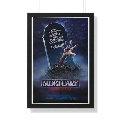 MORTUARY 1982 - Framed Movie Poster 20" x 30" Black - The Sticker Space