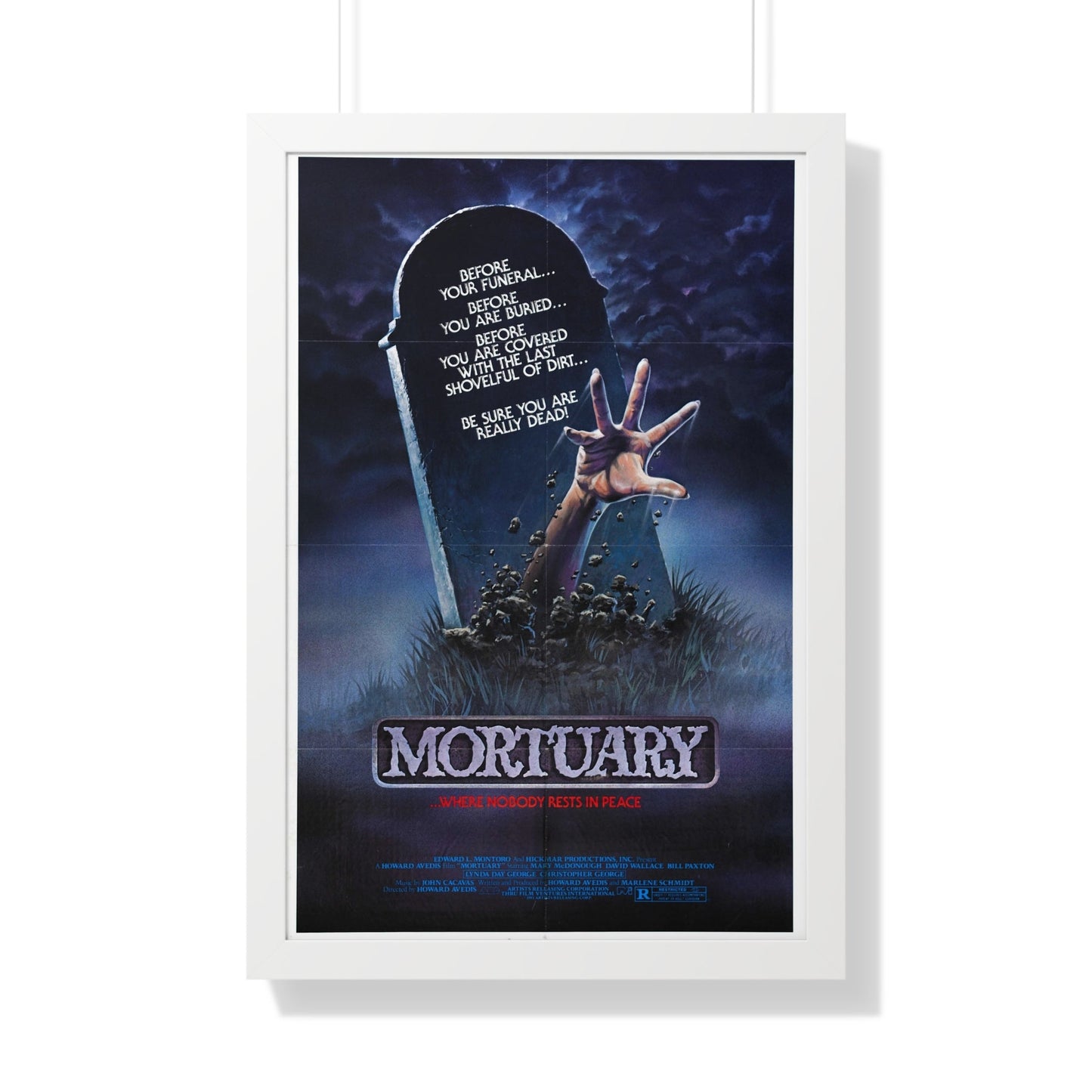 MORTUARY 1982 - Framed Movie Poster-20" x 30"-The Sticker Space