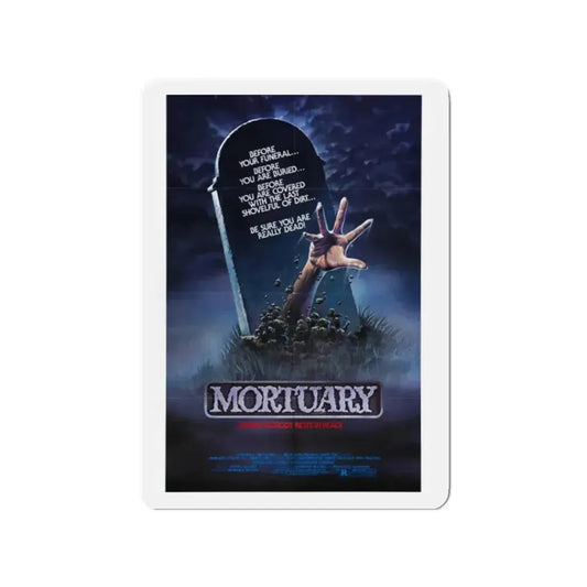MORTUARY 1982 Movie Poster - Refrigerator Magnet 2 Inch Die-Cut - The Sticker Space