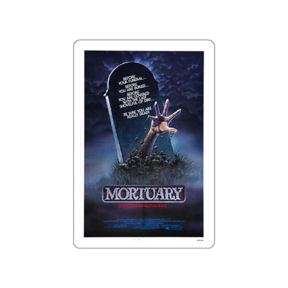 MORTUARY 1982 Movie Poster STICKER Vinyl Die-Cut Decal-3 Inch-The Sticker Space