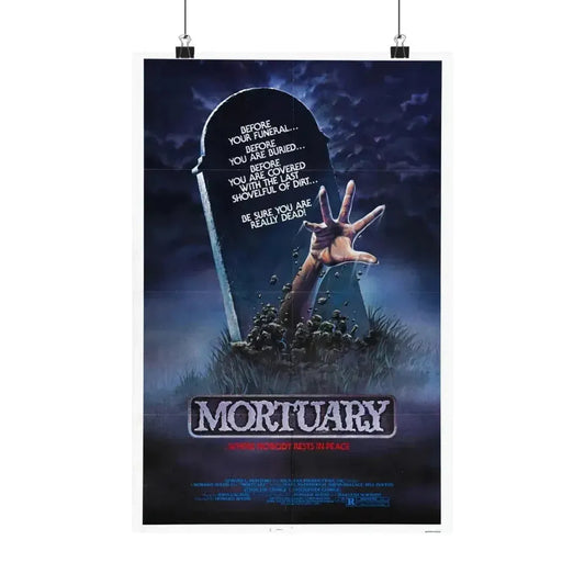 MORTUARY 1982 - Paper Movie Poster 12″ x 18″ Matte - The Sticker Space