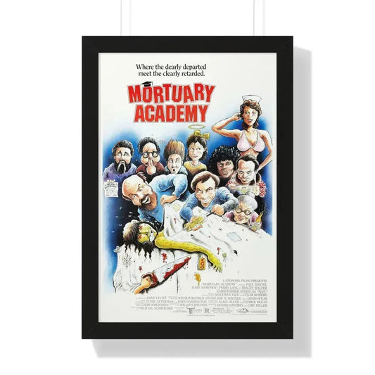 MORTUARY ACADEMY 1988 - Framed Movie Poster 16″ x 24″ Black - The Sticker Space