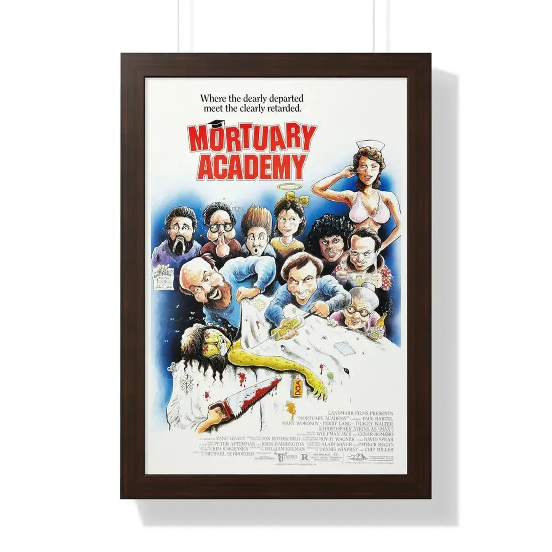 MORTUARY ACADEMY 1988 - Framed Movie Poster - The Sticker Space