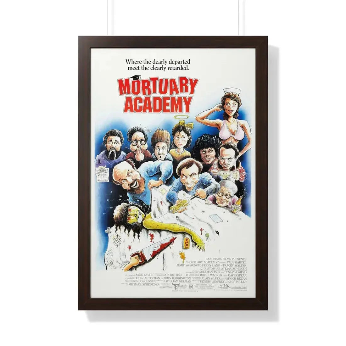 MORTUARY ACADEMY 1988 - Framed Movie Poster - The Sticker Space