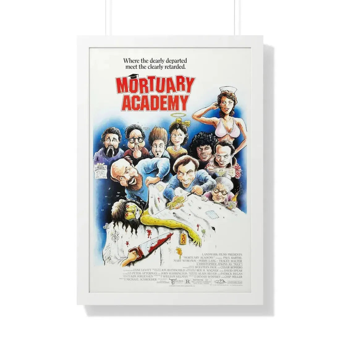 MORTUARY ACADEMY 1988 - Framed Movie Poster - The Sticker Space