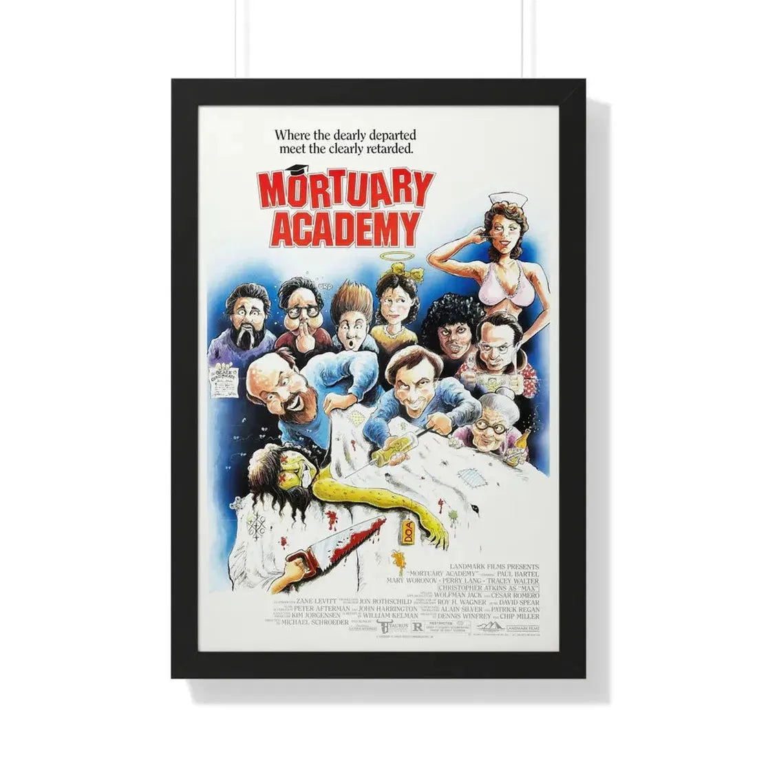 MORTUARY ACADEMY 1988 - Framed Movie Poster - The Sticker Space