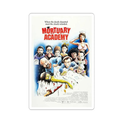MORTUARY ACADEMY 1988 Movie Poster - STICKER Vinyl Kiss-Cut Decal 2 Inch White - The Sticker Space