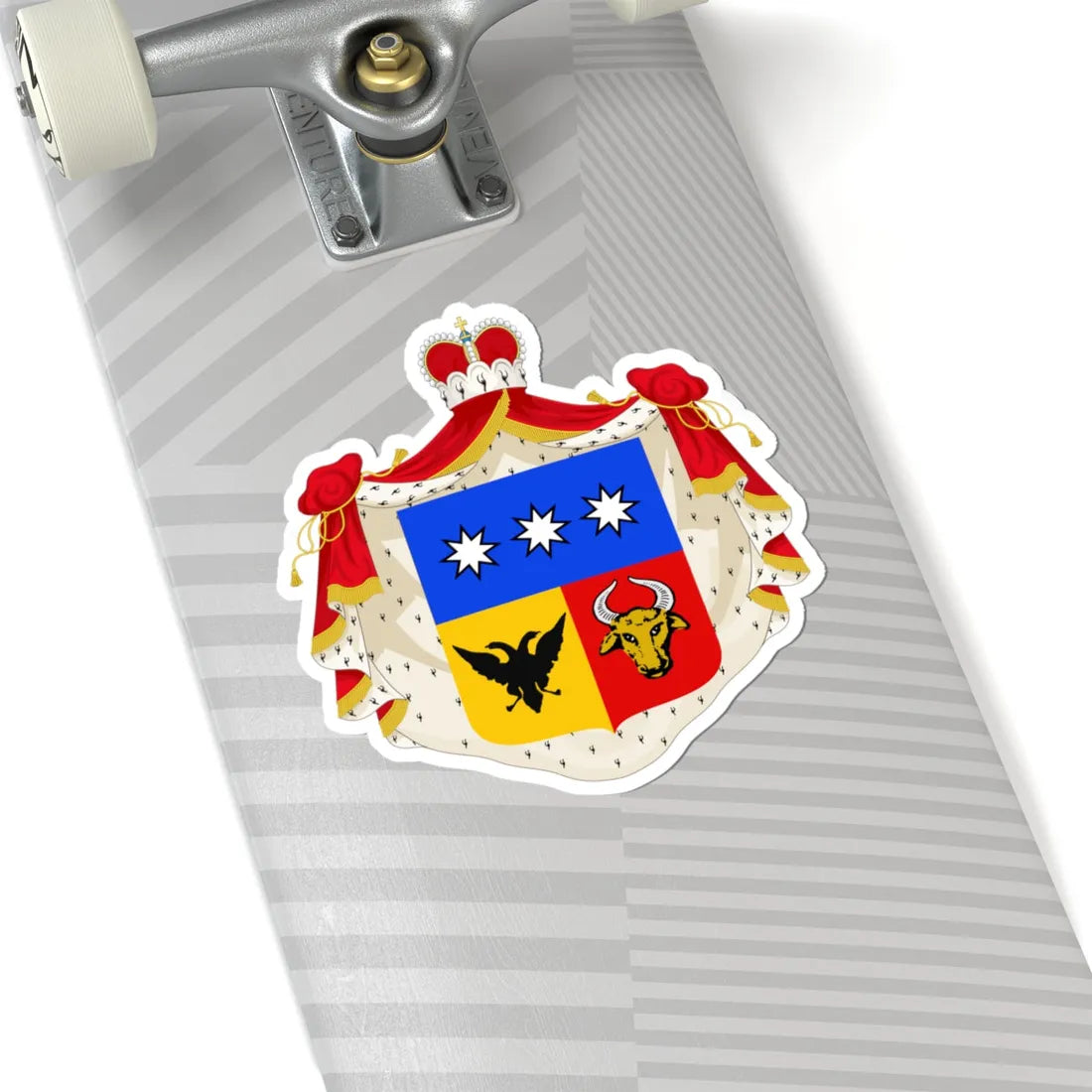 Moruzi family coat of arms (Algeria) (Coat of Arms) STICKER Vinyl Kiss-Cut Decal - The Sticker Space
