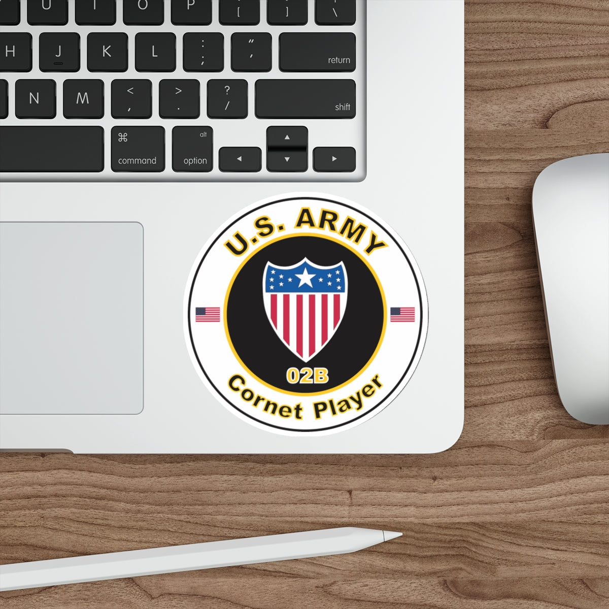 MOS 02B Coronet Player (U.S. Army) STICKER Vinyl Die-Cut Decal-The Sticker Space