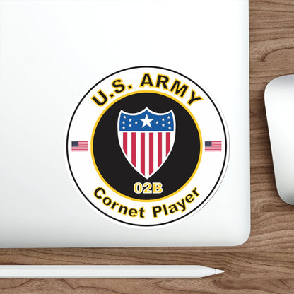 MOS 02B Coronet Player (U.S. Army) STICKER Vinyl Die-Cut Decal-The Sticker Space