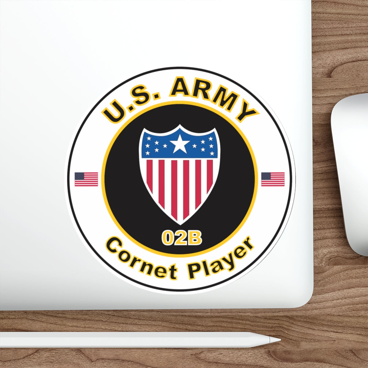 MOS 02B Coronet Player (U.S. Army) STICKER Vinyl Die-Cut Decal-The Sticker Space