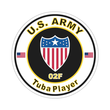 MOS 02F Tuba Player (U.S. Army) STICKER Vinyl Die-Cut Decal-6 Inch-The Sticker Space