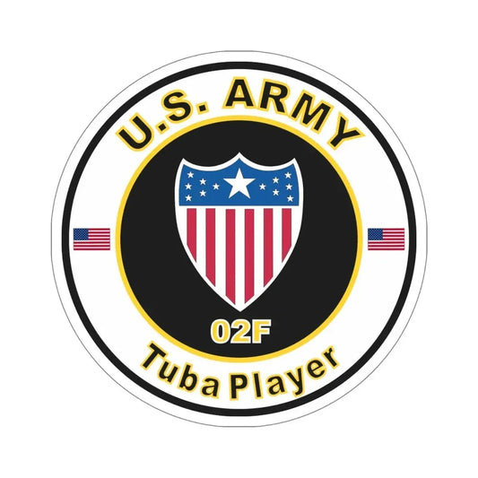 MOS 02F Tuba Player (U.S. Army) STICKER Vinyl Die-Cut Decal 6 Inch - The Sticker Space