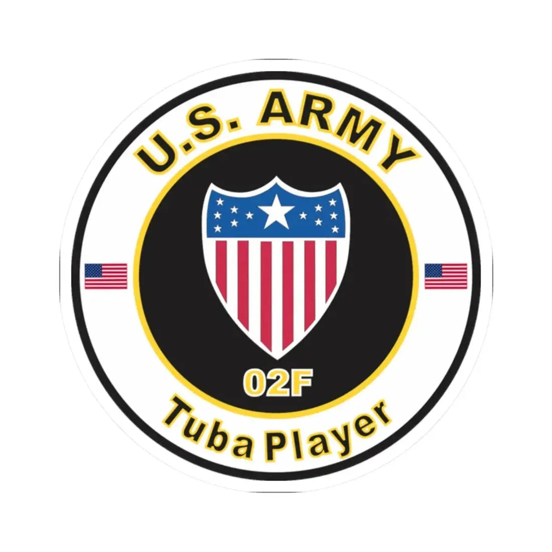 MOS 02F Tuba Player (U.S. Army) STICKER Vinyl Kiss-Cut Decal - The Sticker Space