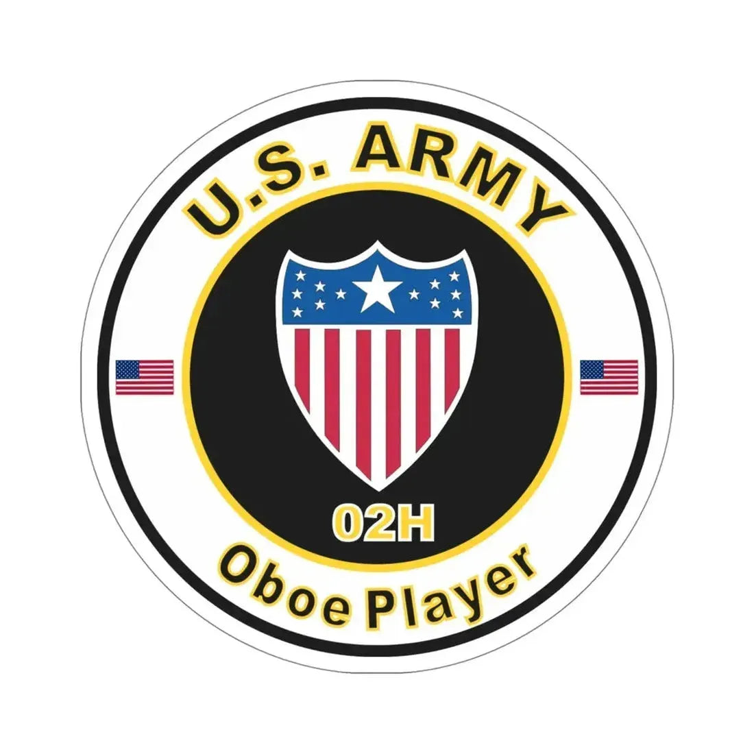 MOS 02H Oboe Player (U.S. Army) STICKER Vinyl Die-Cut Decal 5 Inch - The Sticker Space