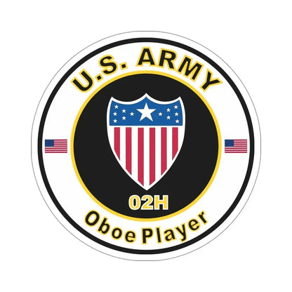 MOS 02H Oboe Player (U.S. Army) STICKER Vinyl Die-Cut Decal - The Sticker Space