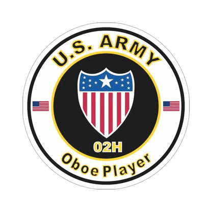 MOS 02H Oboe Player (U.S. Army) STICKER Vinyl Die-Cut Decal - The Sticker Space