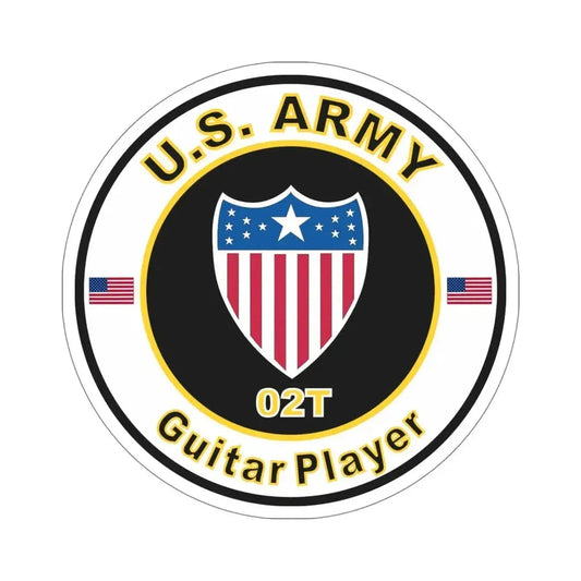 MOS 02T Guitar Player (U.S. Army) STICKER Vinyl Die-Cut Decal 6 Inch - The Sticker Space
