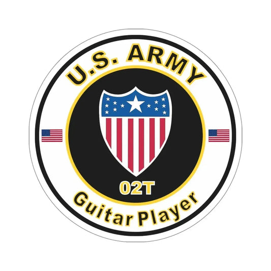 MOS 02T Guitar Player (U.S. Army) STICKER Vinyl Die-Cut Decal 6 Inch - The Sticker Space