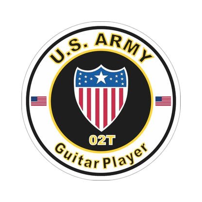 MOS 02T Guitar Player (U.S. Army) STICKER Vinyl Die-Cut Decal - The Sticker Space