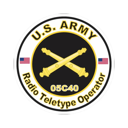 MOS 05C40 Radio Teletype Operator Decal Sticker (U.S. Army) STICKER Vinyl Kiss-Cut Decal - The Sticker Space