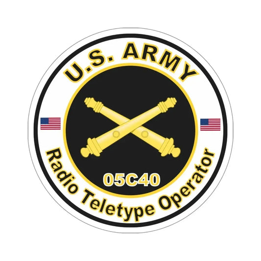 MOS 05C40 Radio Teletype Operator (U.S. Army) STICKER Vinyl Die-Cut Decal 6 Inch - The Sticker Space