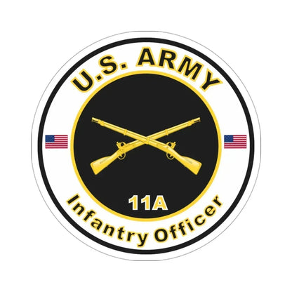 MOS 11A Infantry Officer (U.S. Army) STICKER Vinyl Die-Cut Decal 3 Inch - The Sticker Space