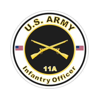 MOS 11A Infantry Officer (U.S. Army) STICKER Vinyl Die-Cut Decal 4 Inch - The Sticker Space