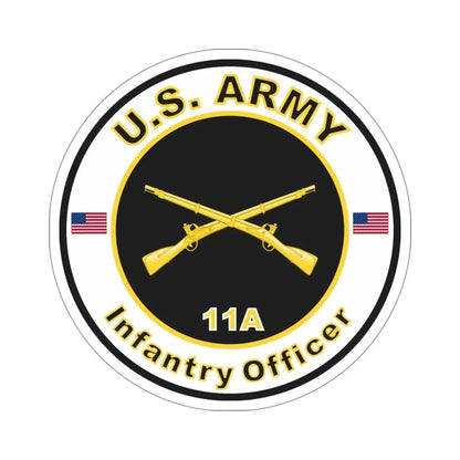 MOS 11A Infantry Officer (U.S. Army) STICKER Vinyl Die-Cut Decal 5 Inch - The Sticker Space