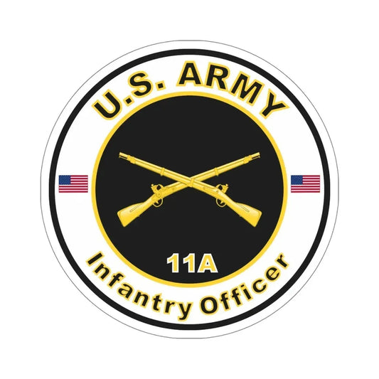 MOS 11A Infantry Officer (U.S. Army) STICKER Vinyl Die-Cut Decal 6 Inch - The Sticker Space