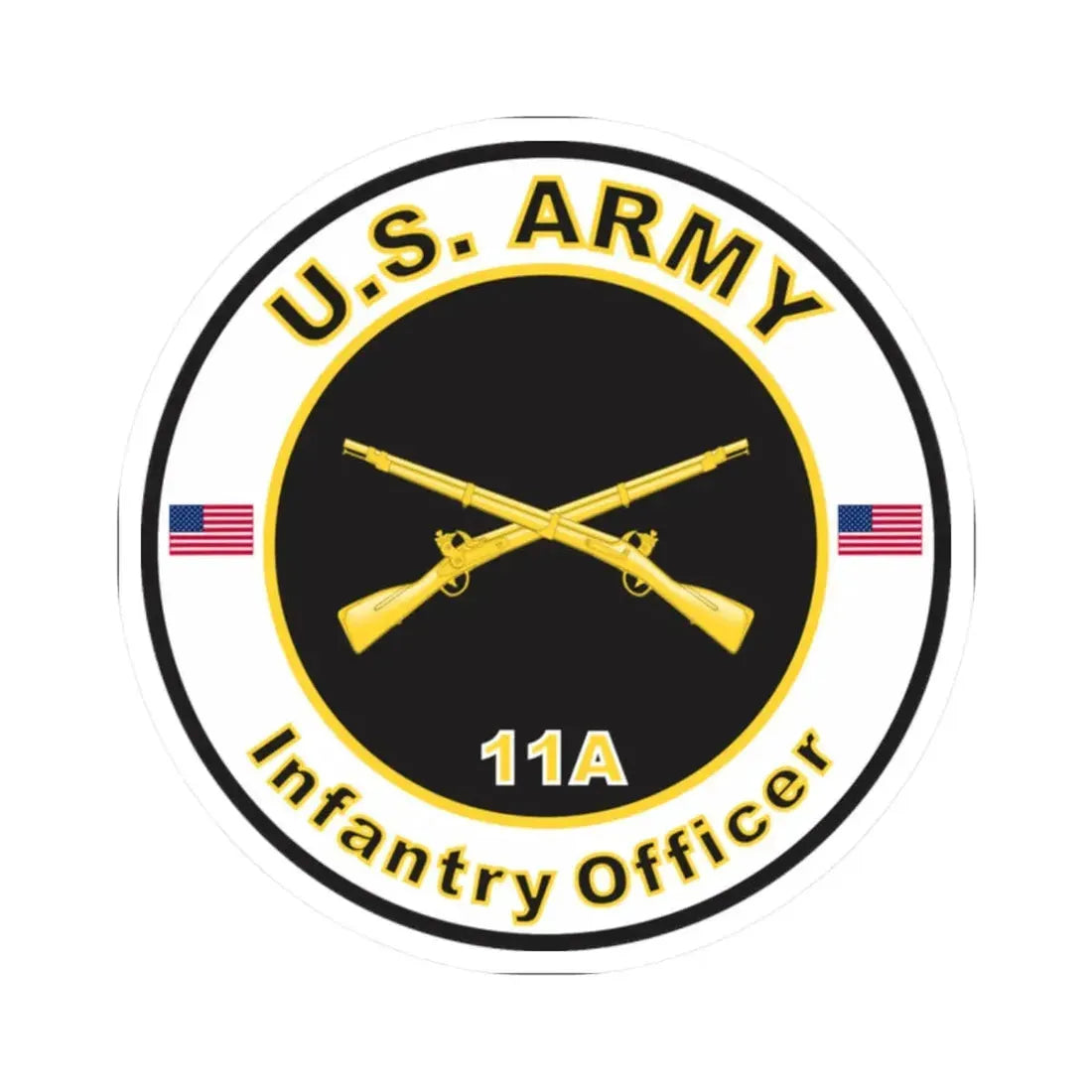 MOS 11A Infantry Officer (U.S. Army) STICKER Vinyl Kiss-Cut Decal - The Sticker Space