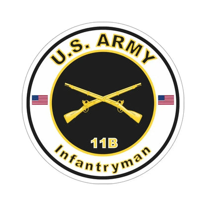 MOS 11B Infantryman (U.S. Army) STICKER Vinyl Die-Cut Decal 5 Inch - The Sticker Space