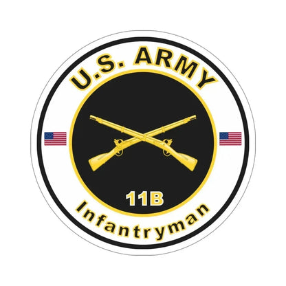 MOS 11B Infantryman (U.S. Army) STICKER Vinyl Die-Cut Decal 6 Inch - The Sticker Space