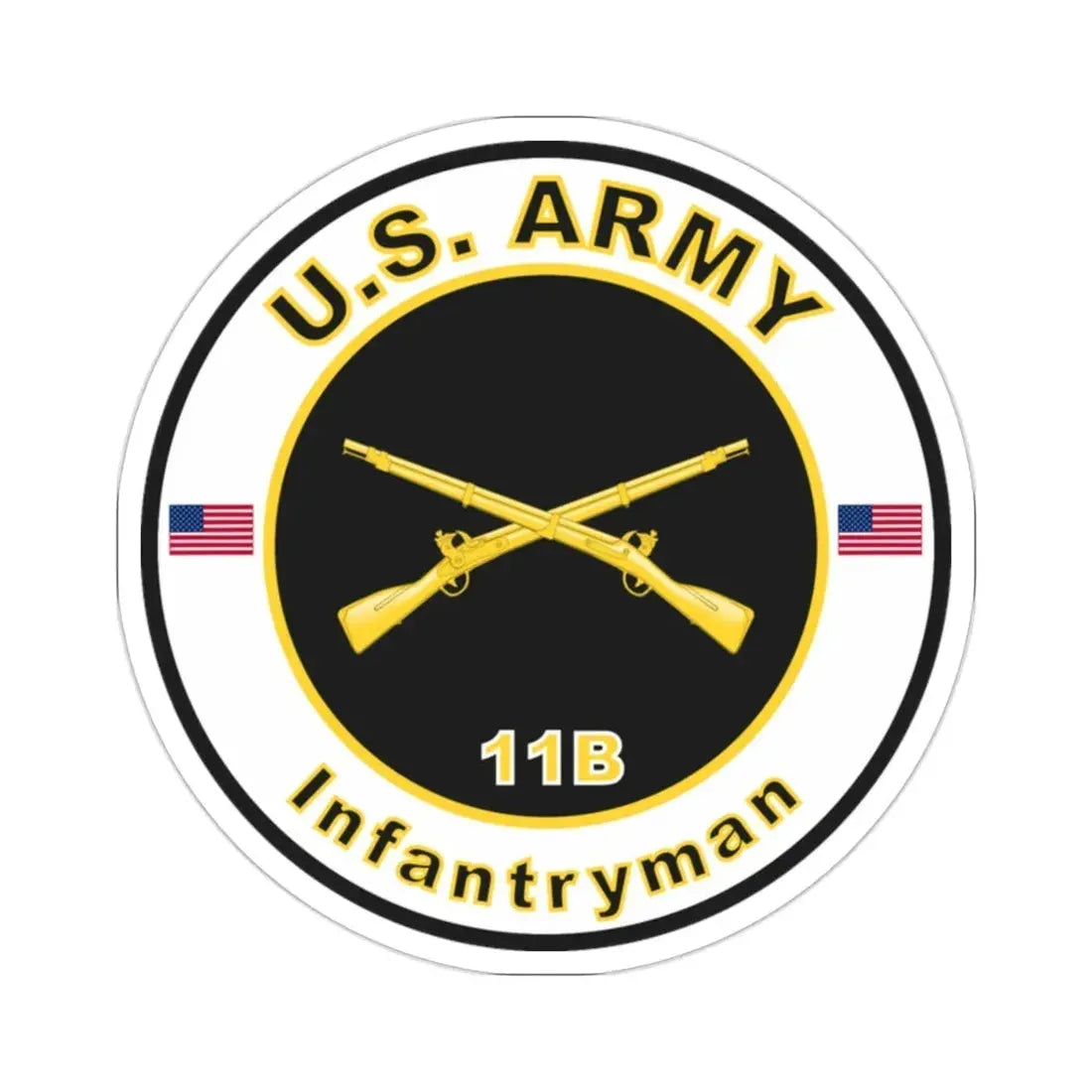 MOS 11B Infantryman (U.S. Army) STICKER Vinyl Die-Cut Decal - The Sticker Space