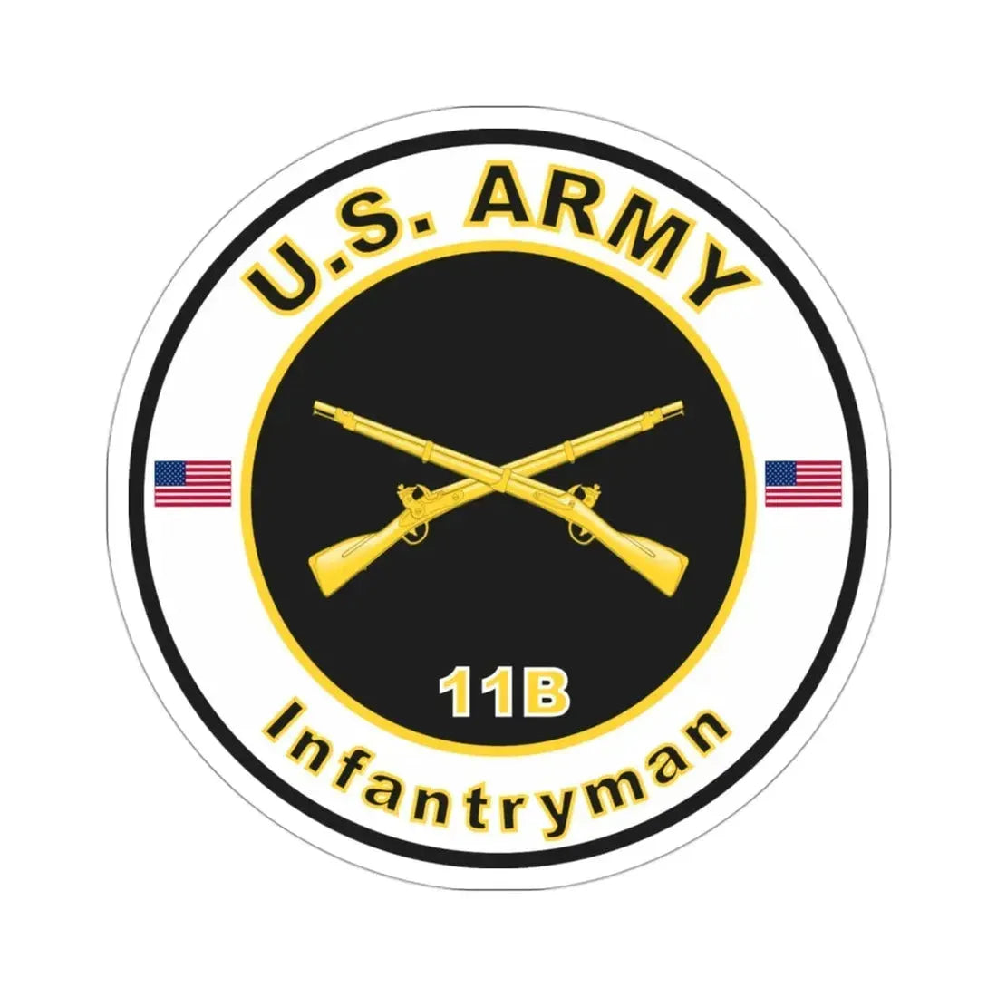 MOS 11B Infantryman (U.S. Army) STICKER Vinyl Die-Cut Decal - The Sticker Space