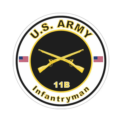 MOS 11B Infantryman (U.S. Army) STICKER Vinyl Die-Cut Decal - The Sticker Space