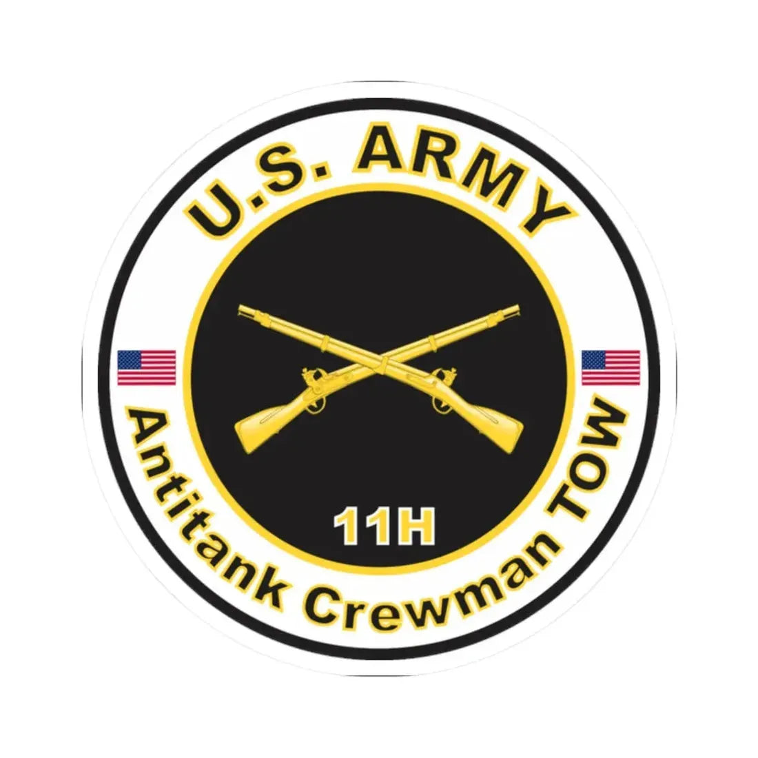 MOS 11H Antitank Crewman TOW (U.S. Army) STICKER Vinyl Kiss-Cut Decal - The Sticker Space