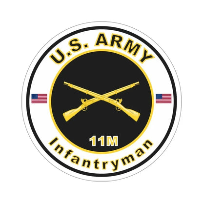 MOS 11M Infantryman (U.S. Army) STICKER Vinyl Die-Cut Decal 5 Inch - The Sticker Space