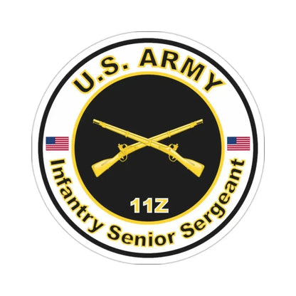 MOS 11Z Infantry Senior Sergeant (U.S. Army) STICKER Vinyl Die-Cut Decal 2 Inch - The Sticker Space