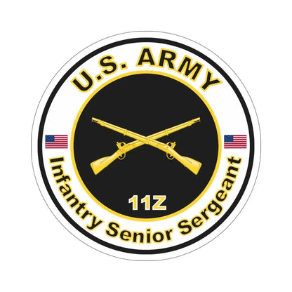 MOS 11Z Infantry Senior Sergeant (U.S. Army) STICKER Vinyl Die-Cut Decal - The Sticker Space