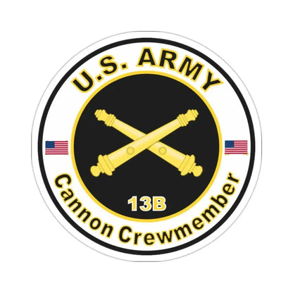 MOS 13B Cannon Crewmember (U.S. Army) STICKER Vinyl Die-Cut Decal 2 Inch - The Sticker Space