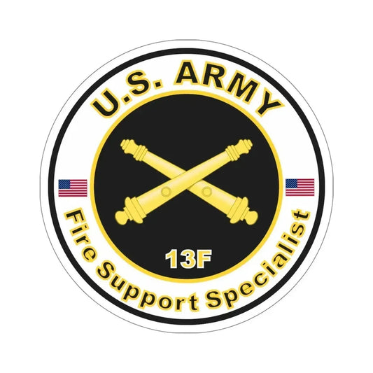 MOS 13F Fire Support Specialist (U.S. Army) STICKER Vinyl Die-Cut Decal 6 Inch - The Sticker Space