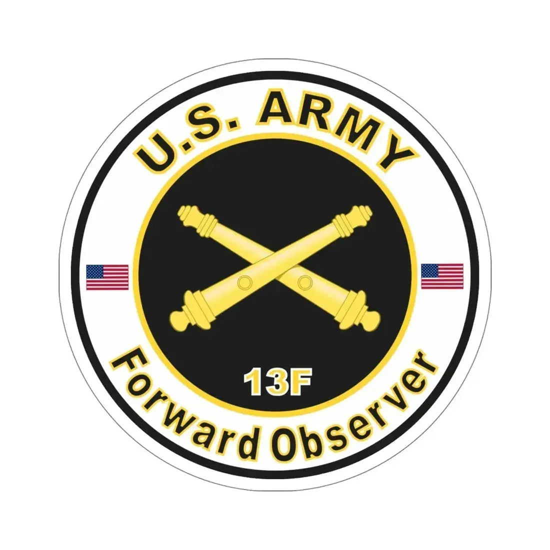 MOS 13F Forward Observer (U.S. Army) STICKER Vinyl Die-Cut Decal 6 Inch - The Sticker Space