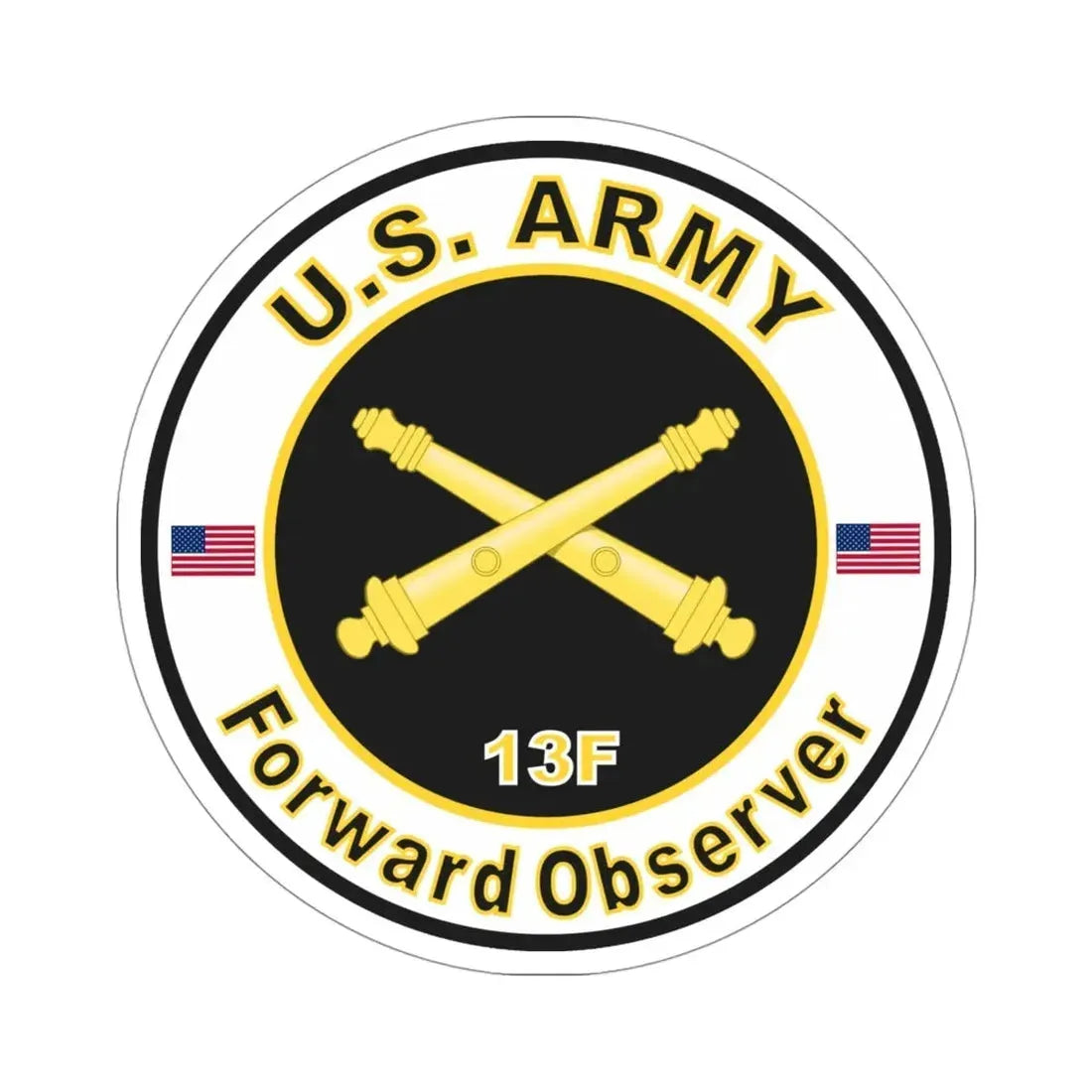 MOS 13F Forward Observer (U.S. Army) STICKER Vinyl Die-Cut Decal - The Sticker Space