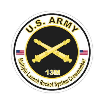 MOS 13M Multiple Launch Rocket System Crewmember (U.S. Army) STICKER Vinyl Die-Cut Decal - The Sticker Space